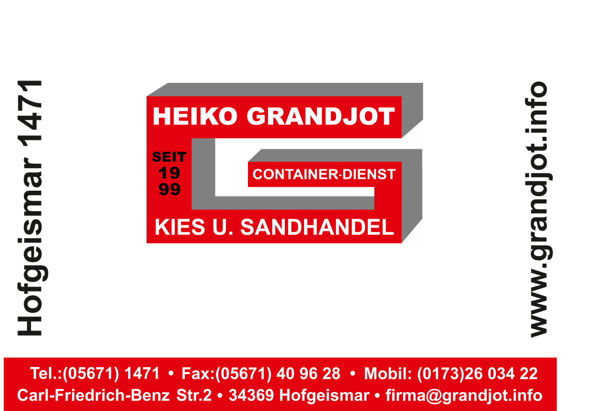 HEIKO GRANDJOT - Containerdienst - Kies und Sandhandel